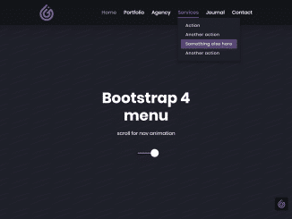 Horizontal Dropdown Menu with jQuery for bootstrap 4