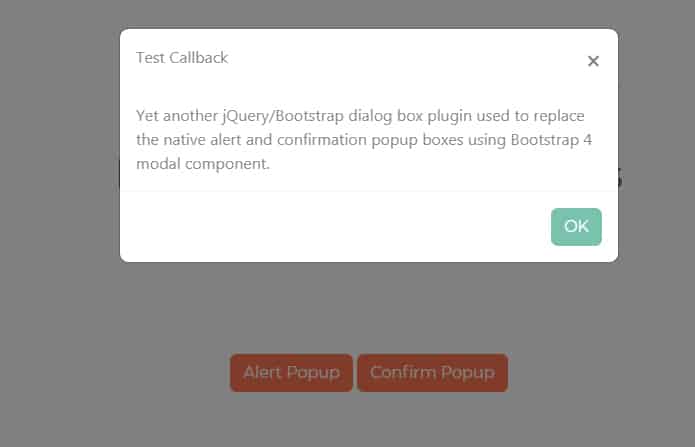 dyb Tordenvejr ulv Bootstrap 4 Custom Alert & Confirm Popup with jQuery — CodeHim