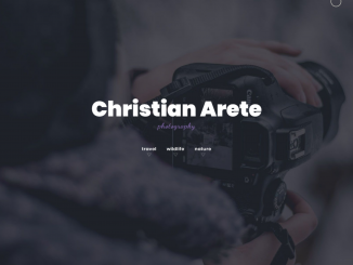 Bootstrap 4 Modern Photography Portfolio Page Concept