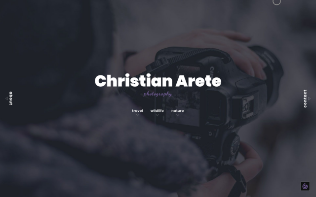 Bootstrap 4 Modern Photography Portfolio Page Concept