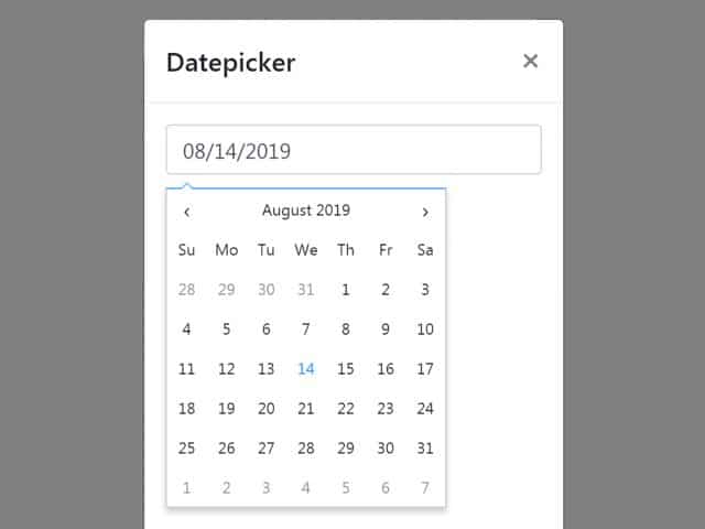 jQuery Datepicker in Bootstrap Modal