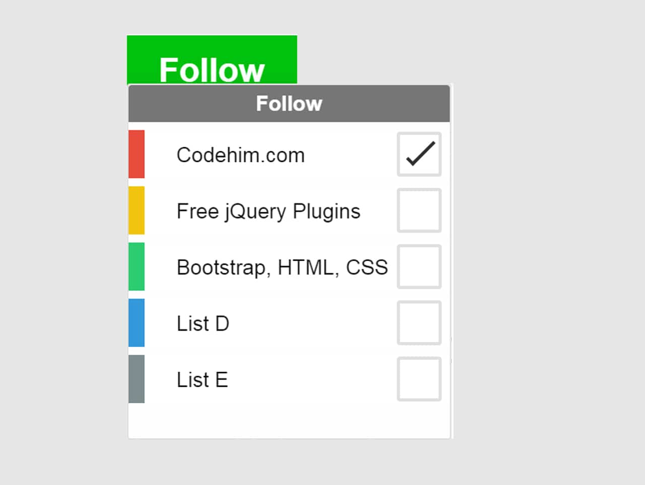 Hover Dropdown List Box with jQuery