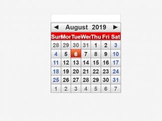 HTML jQuery Date Picker Plugin