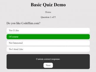 jQuery Question Answer Quiz Plugin