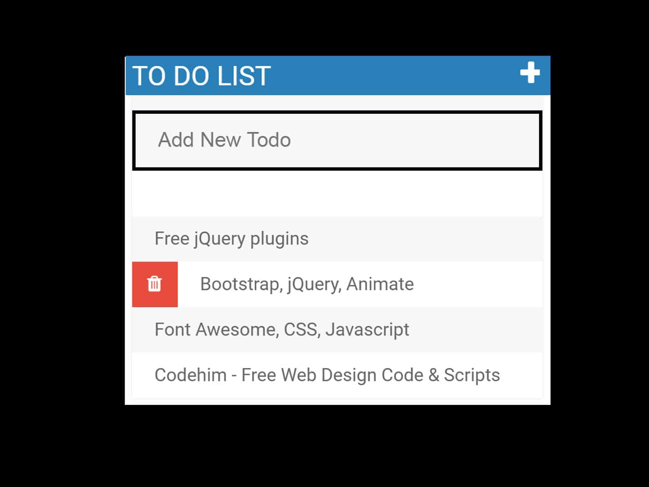 man ontwikkeling een andere Simple To Do List Using jQuery and CSS — CodeHim