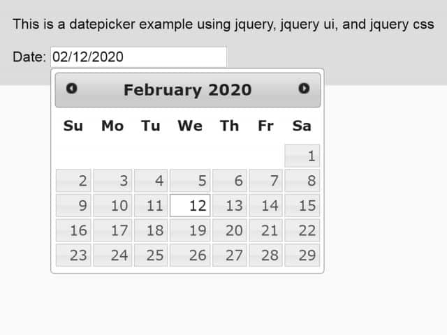 jQuery Datepicker Default Date