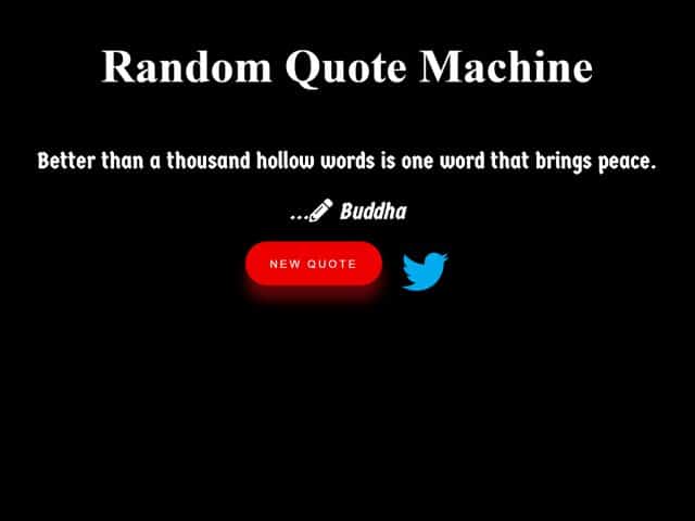 Random Quotes Generator with jQuery