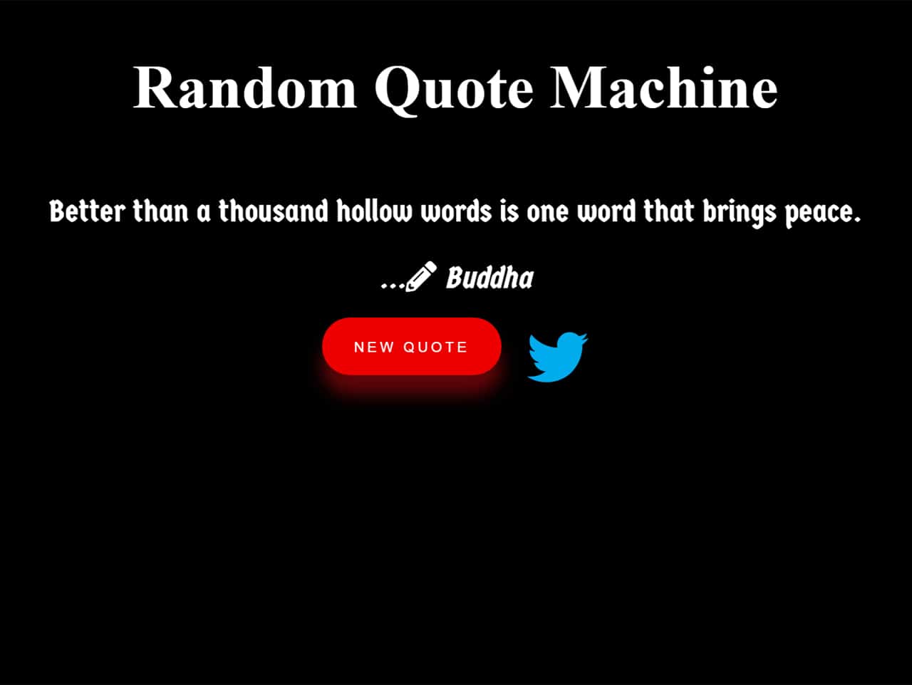 Random Quotes Generator with jQuery