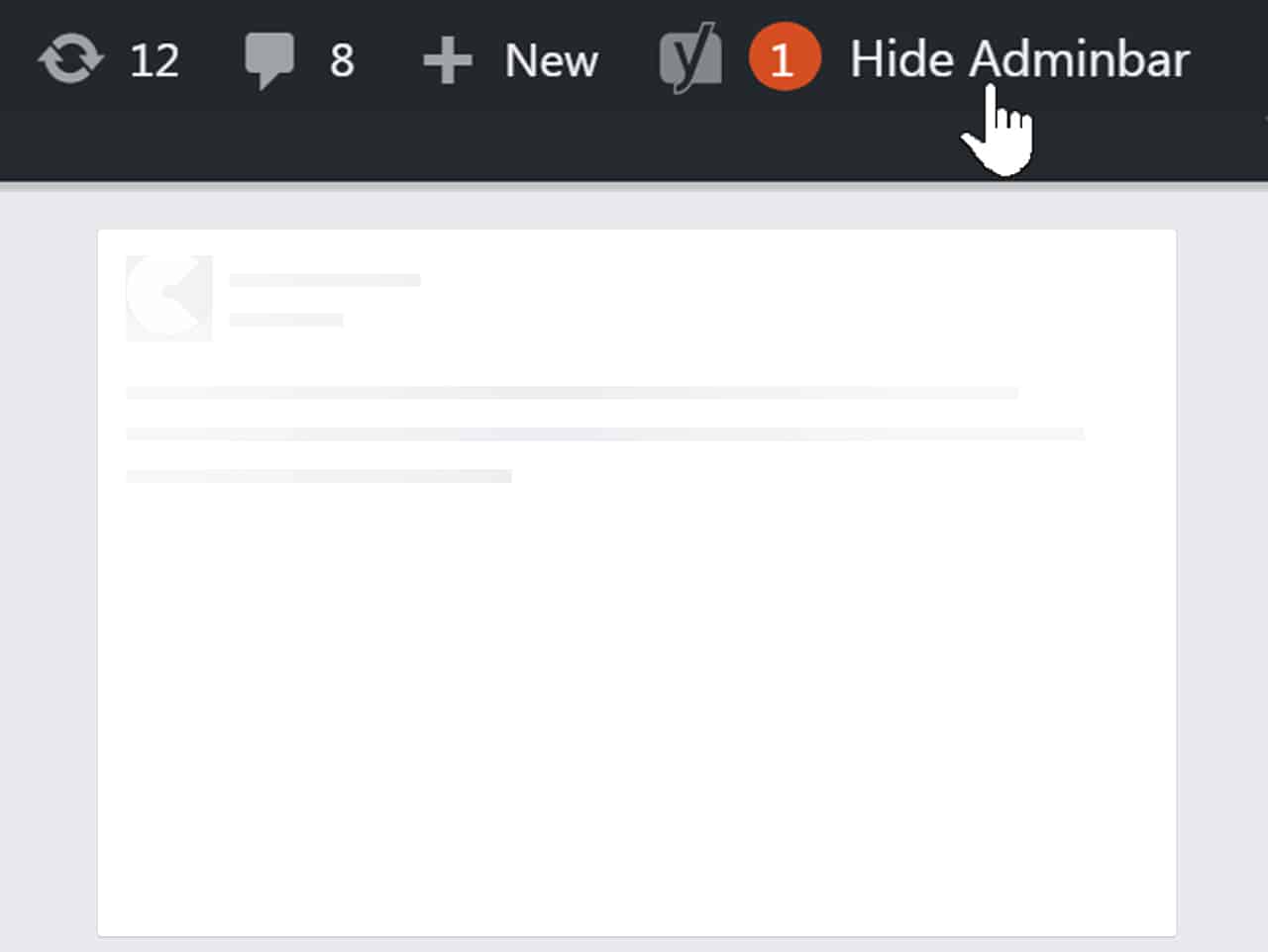 jQuery Plugin to Toggle (hide & show) WordPress Admin Bar — CodeHim