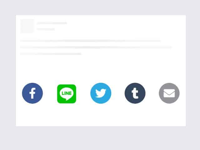 jQuery Social Share Buttons Plugin with Font Awesome