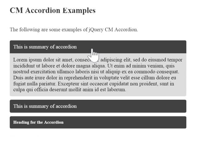 jQuery Accordion Plugin Expand all / Open one at a Time