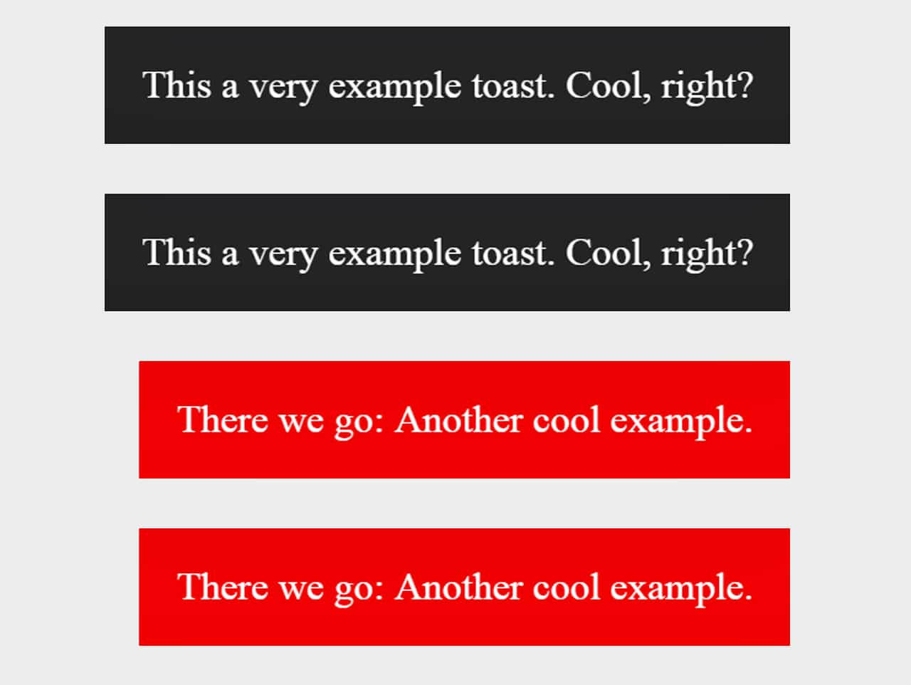 Jquery toastr outlet