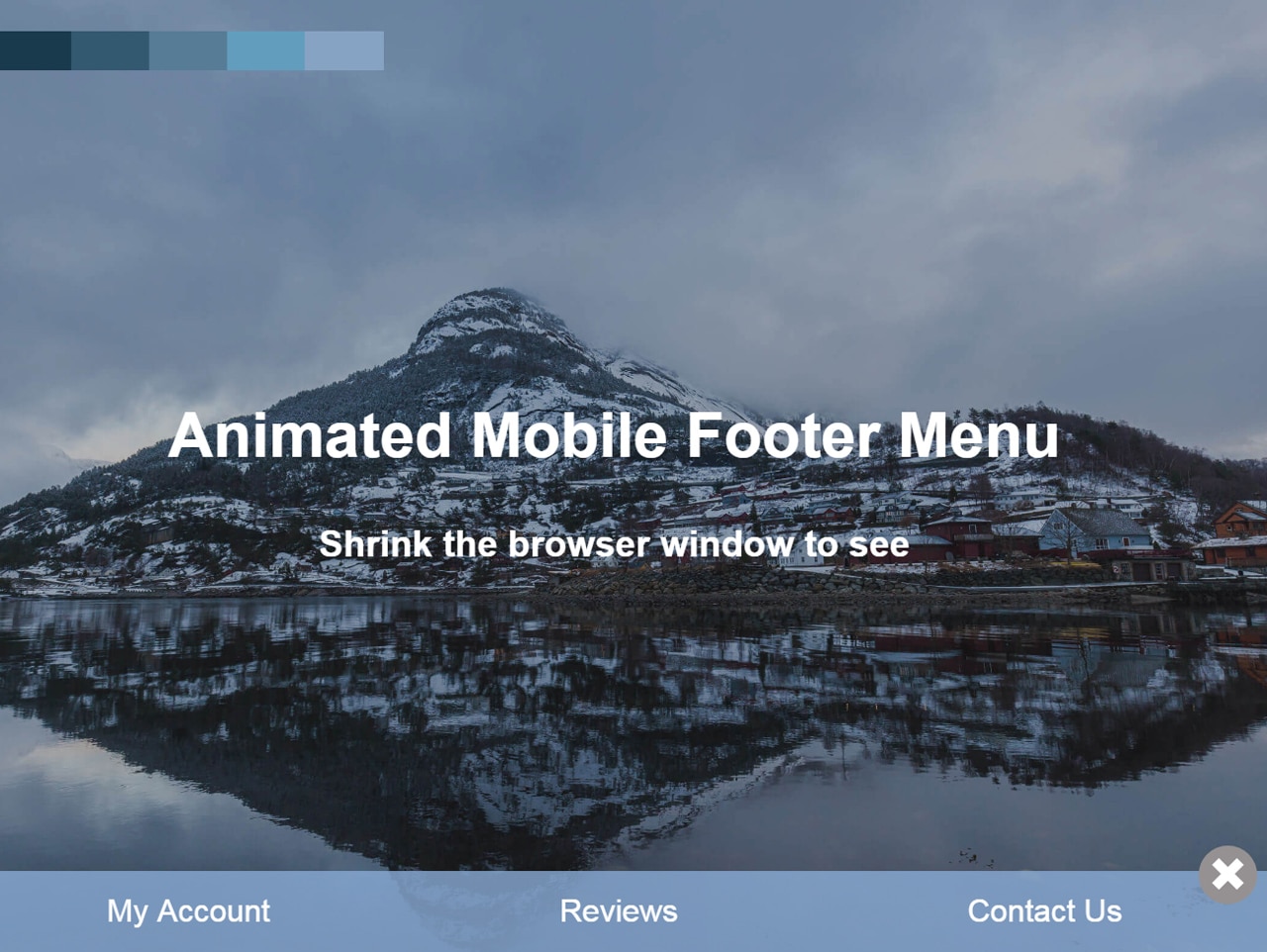 CSS Fixed Menu at Bottom of the Page for Mobile — CodeHim CSS Fixed Menu at Bottom of the Page for Mobile — CodeHim