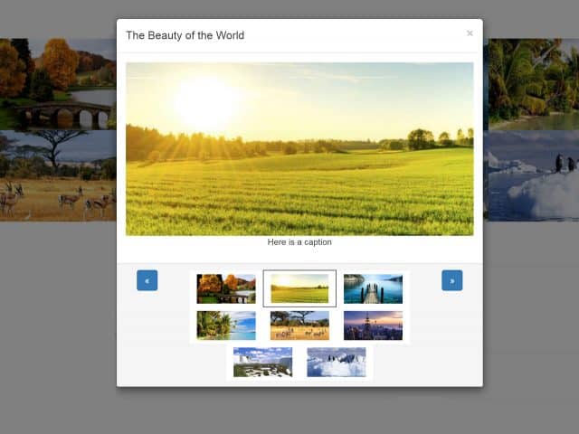 Bootstrap Lightbox Multiple Images - Modal Gallery