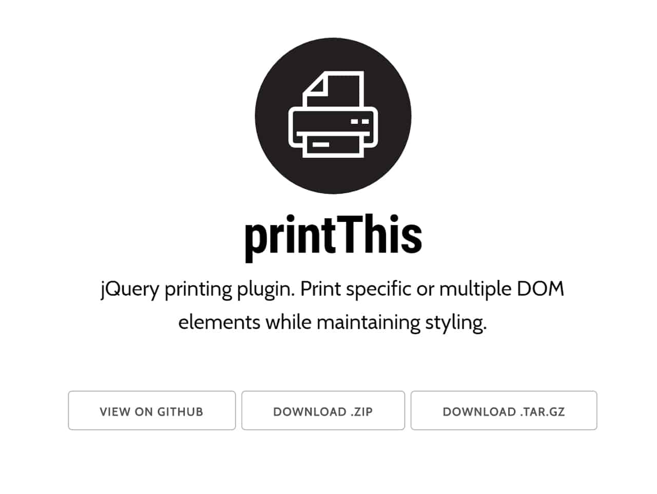 Print Part of a Web Page with jQuery PrintThis Plugin