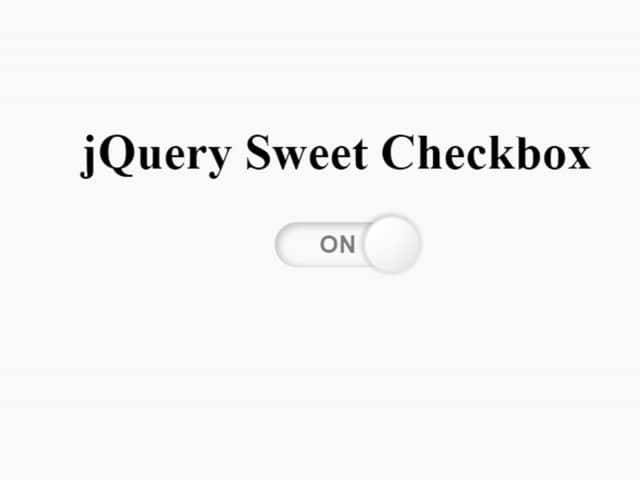 HTML Toggle Switch with Text - jQuery Sweet Checkbox