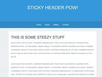 Sticky Navigation Bar on Scroll with jQuery
