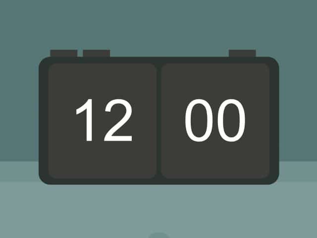 CSS and JavaScript Digital Clock Widget