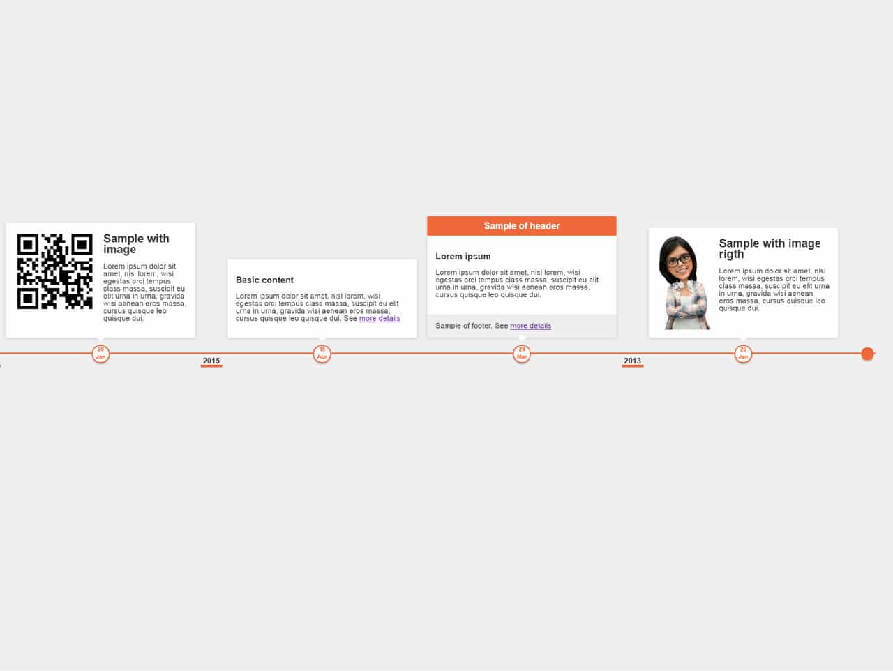 Responsive Horizontal Timeline with jQuery & CSS3