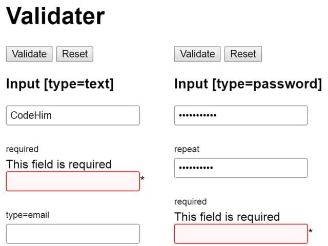 jQuery Form Validation on Submit - Validator