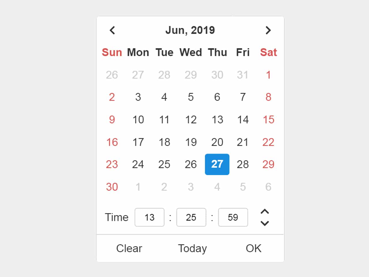 jQuery Date and Time Picker with CSS3