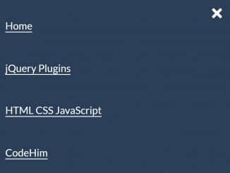 Responsive Hamburger Menu with jQuery & CSS