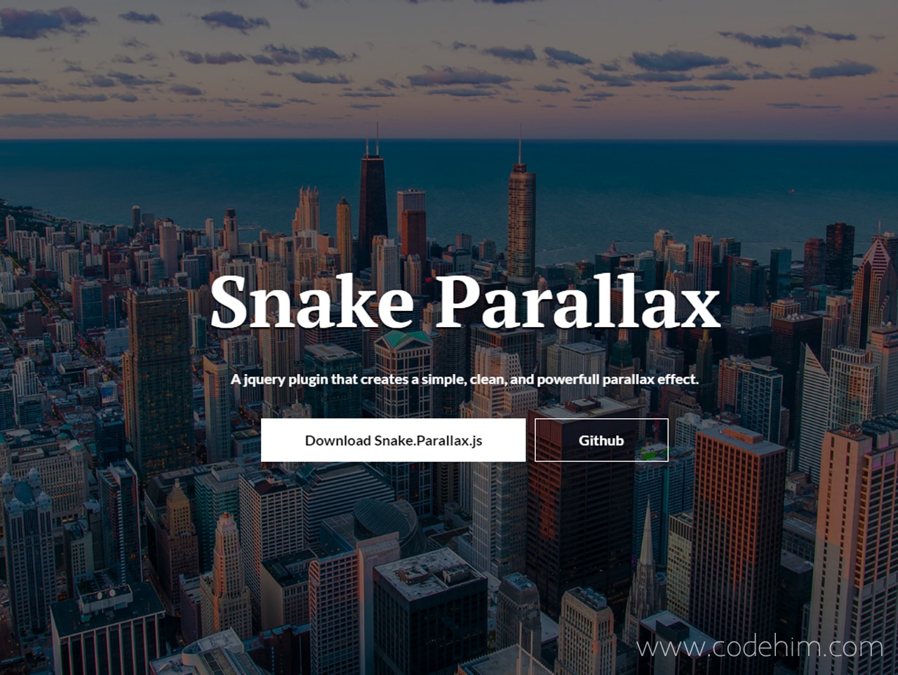 jQuery Parallax Scrolling Background Image