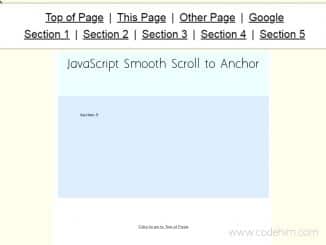 JavaScript Smooth Scroll to Anchor without jQuery