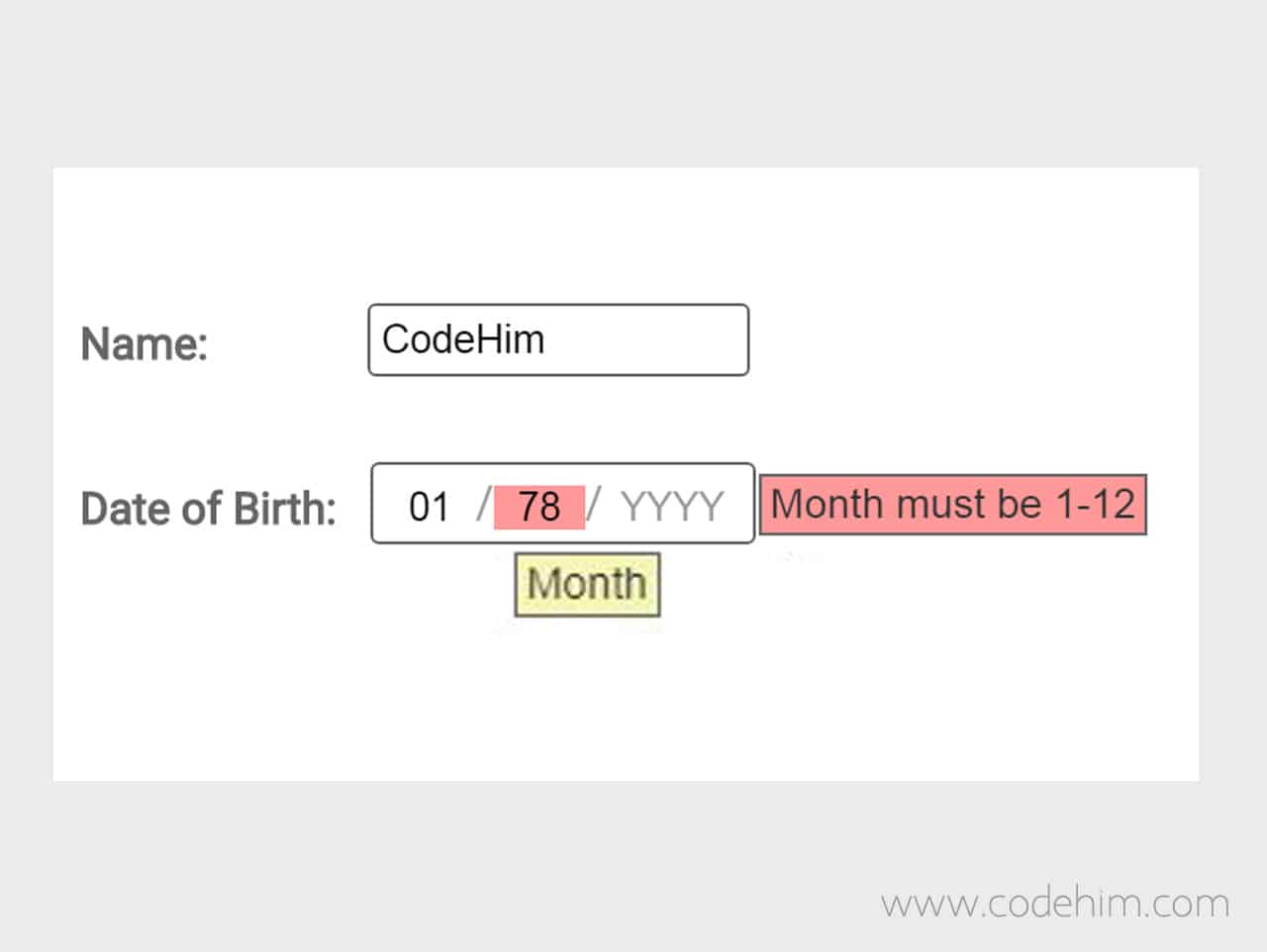 Date Format Validation in jQuery   datetextentry.js — CodeHim