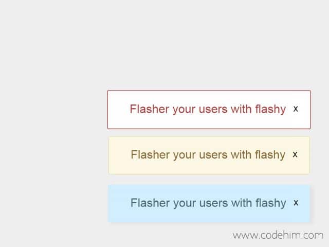 jQuery Flash Message Box to Show Notifications