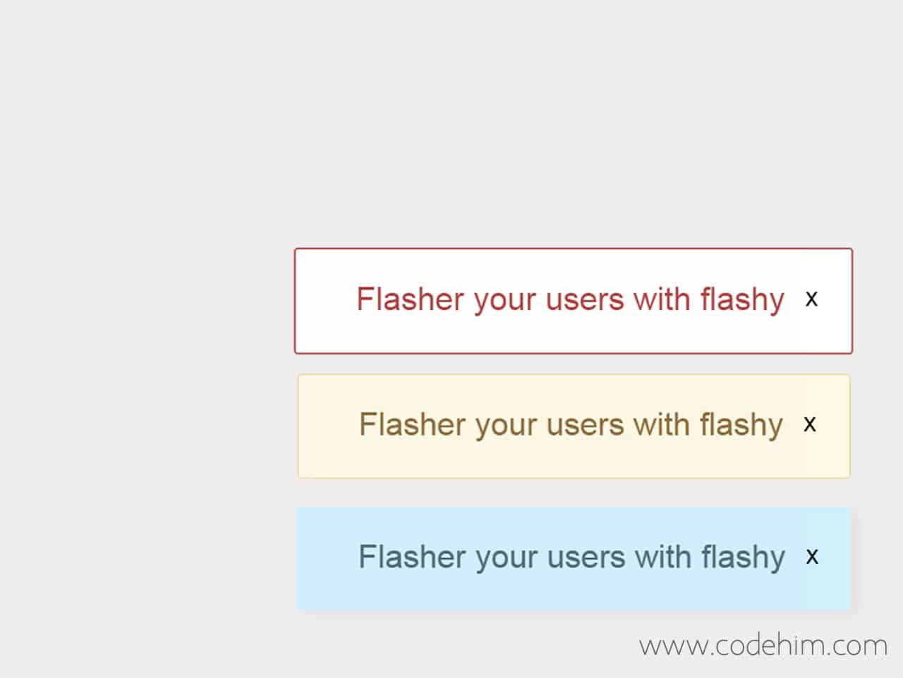 jQuery Flash Message Box to Show Notifications