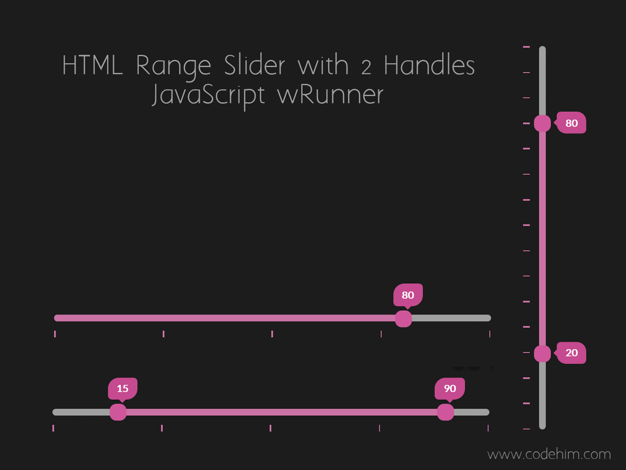 HTML Range Slider with 20 Handles Control in JavaScript — CodeHim