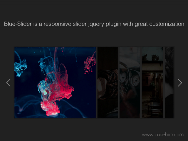 jQuery Multiple Image Carousel Slider - Blue-Slider