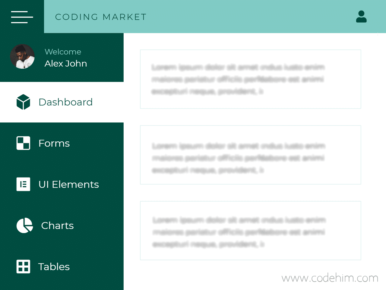 CSS Sidebar Navigation Menu with Icons