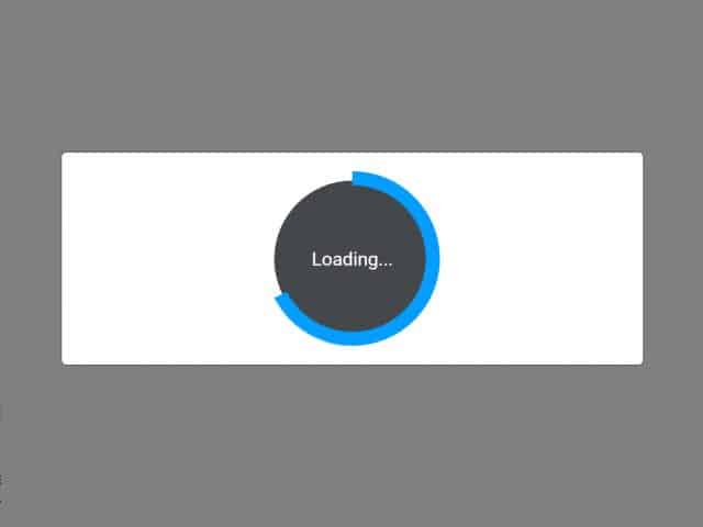 Bootstrap Circle Progress Bar Animation