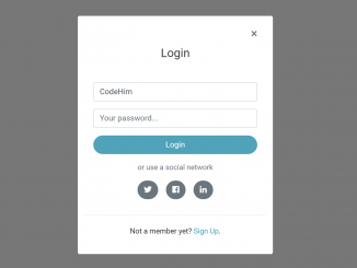 Bootstrap 4 Modal Popup Login Form