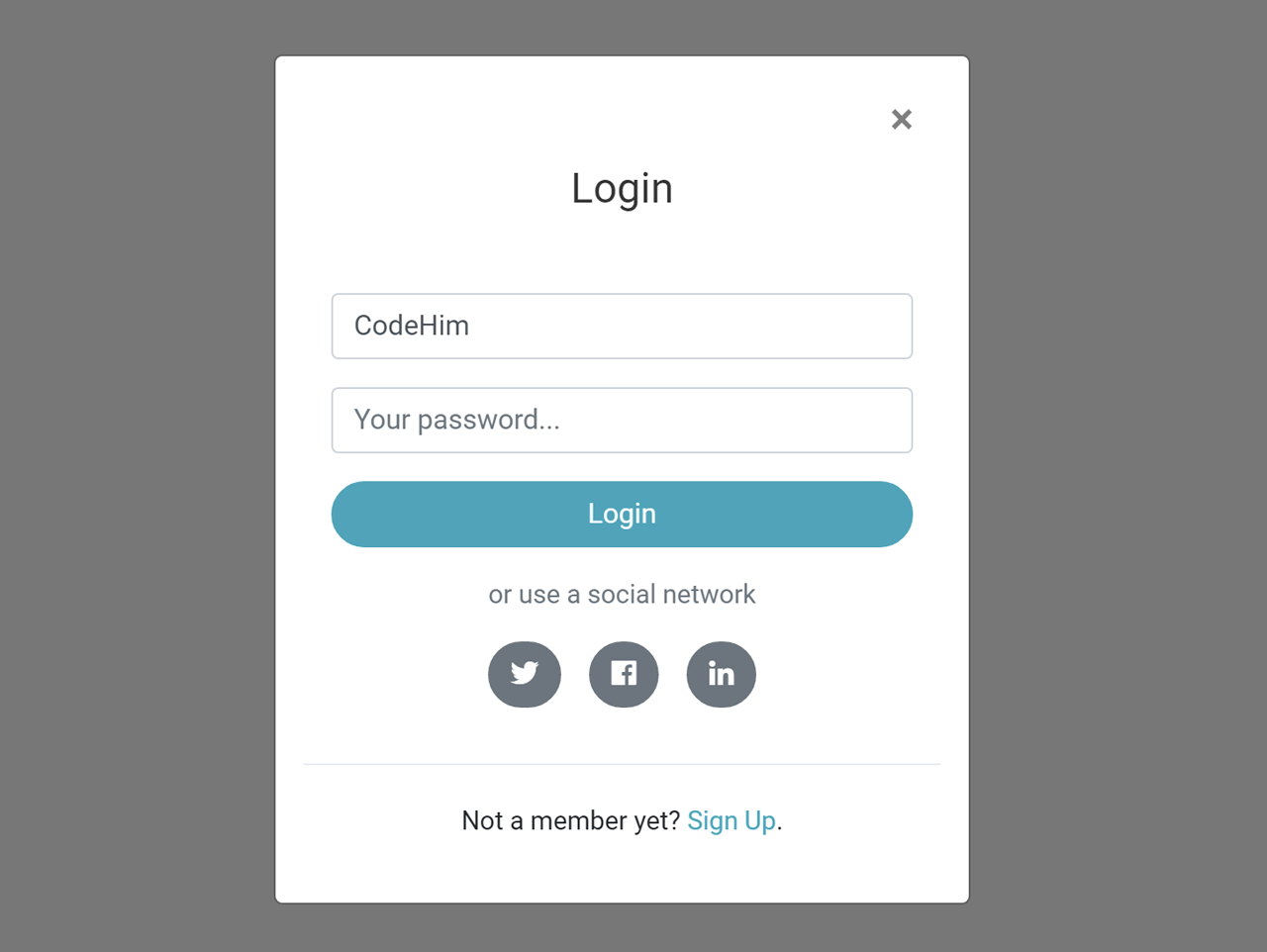 Bootstrap 4 Modal Popup Login Form Tutorial And Demo — Codehim