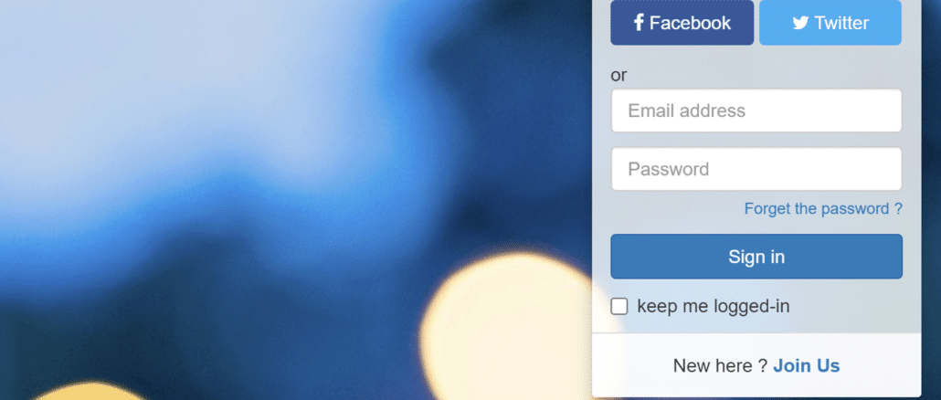 Bootstrap Navbar with Login and Signup