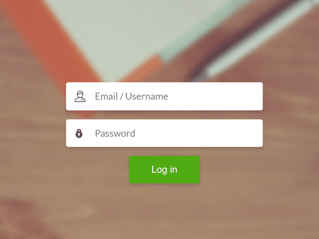 Login Page with Background Image