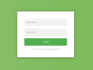 Modern Flat Design Login Form