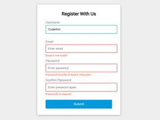 Form Validation in JavaScript Code