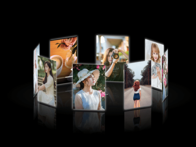 Touch Enabled 3D Photo Carousel