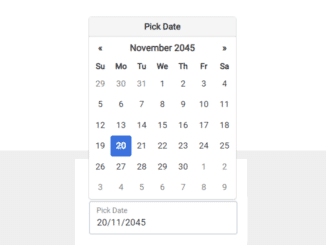 Bootstrap 5 Datepicker with Vanilla JS