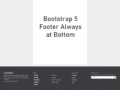 bootstrap 5 footer bottom of page