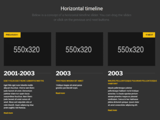 Horizontal Timeline in Bootstrap 5