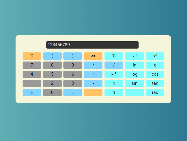 Simple online calculator using HTML and Javascript