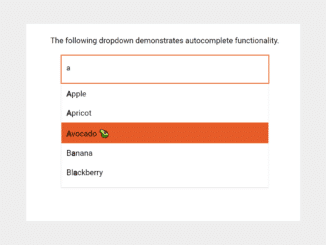 JavaScript Autocomplete Dropdown