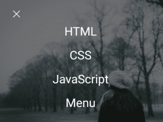 Fullscreen Hamburger Menu in JavaScript