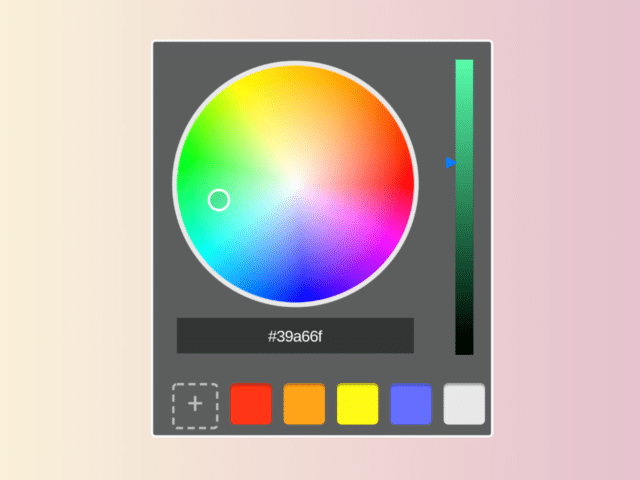JavaScript Color Wheel Picker