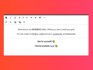 Simple WYSIWYG Editor using JavaScript